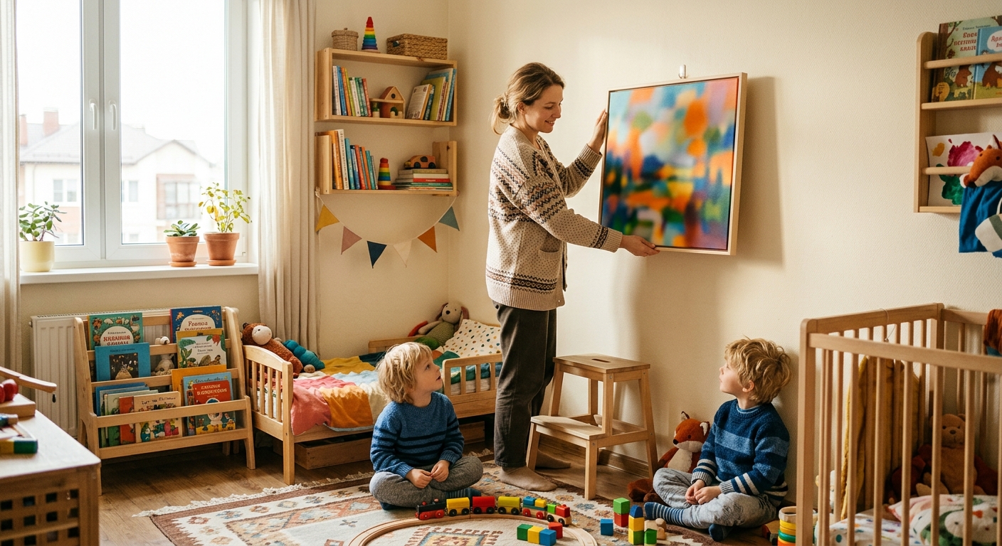 Идеи для детской комнаты: переносим любимое фото на холст