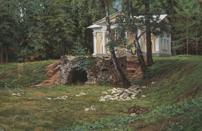 Грот и охотничий домик. Старая усадьба села Валуево, 2002..jpg