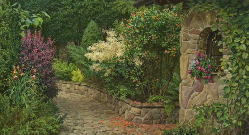 Вечером в саду. 2015..jpg