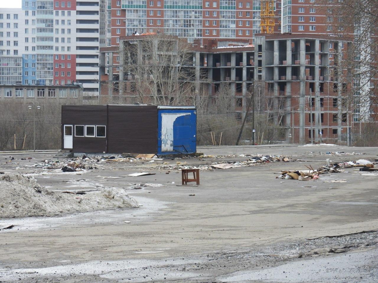 Блошиный рынок на шоссе Космонавтов снесен — участок в частной собственности