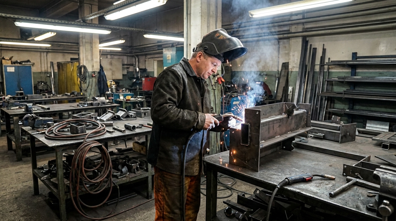 Как выбрать сварочный рукав для профессиональной сварки, male professional at work, workshop