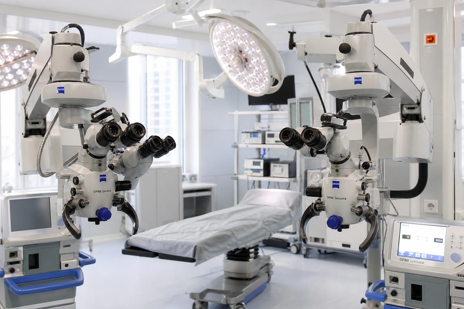 Сравнение операционного микроскопа Zeiss Opmi Sensera с другой моделью в российской клинике