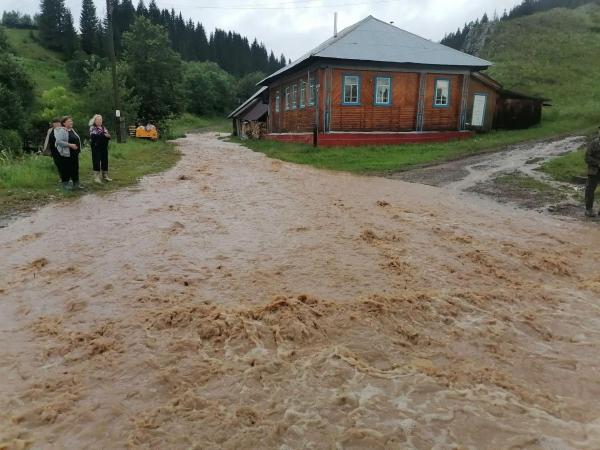 Село Кын снова оказалось под водой из-за разлива реки Москалевка