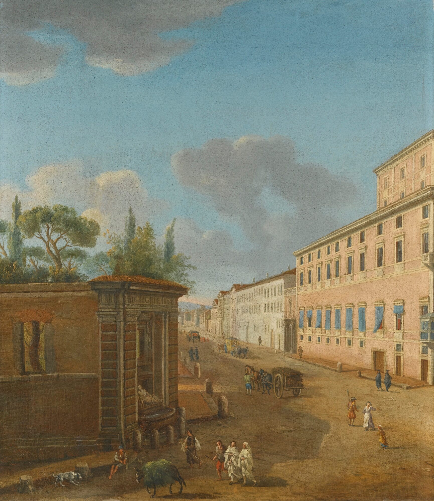38VIEWS OF THE PALAZZO ALBANI ON THE VIA DELLE QUATTRO FONTANE, ROME.jpg
