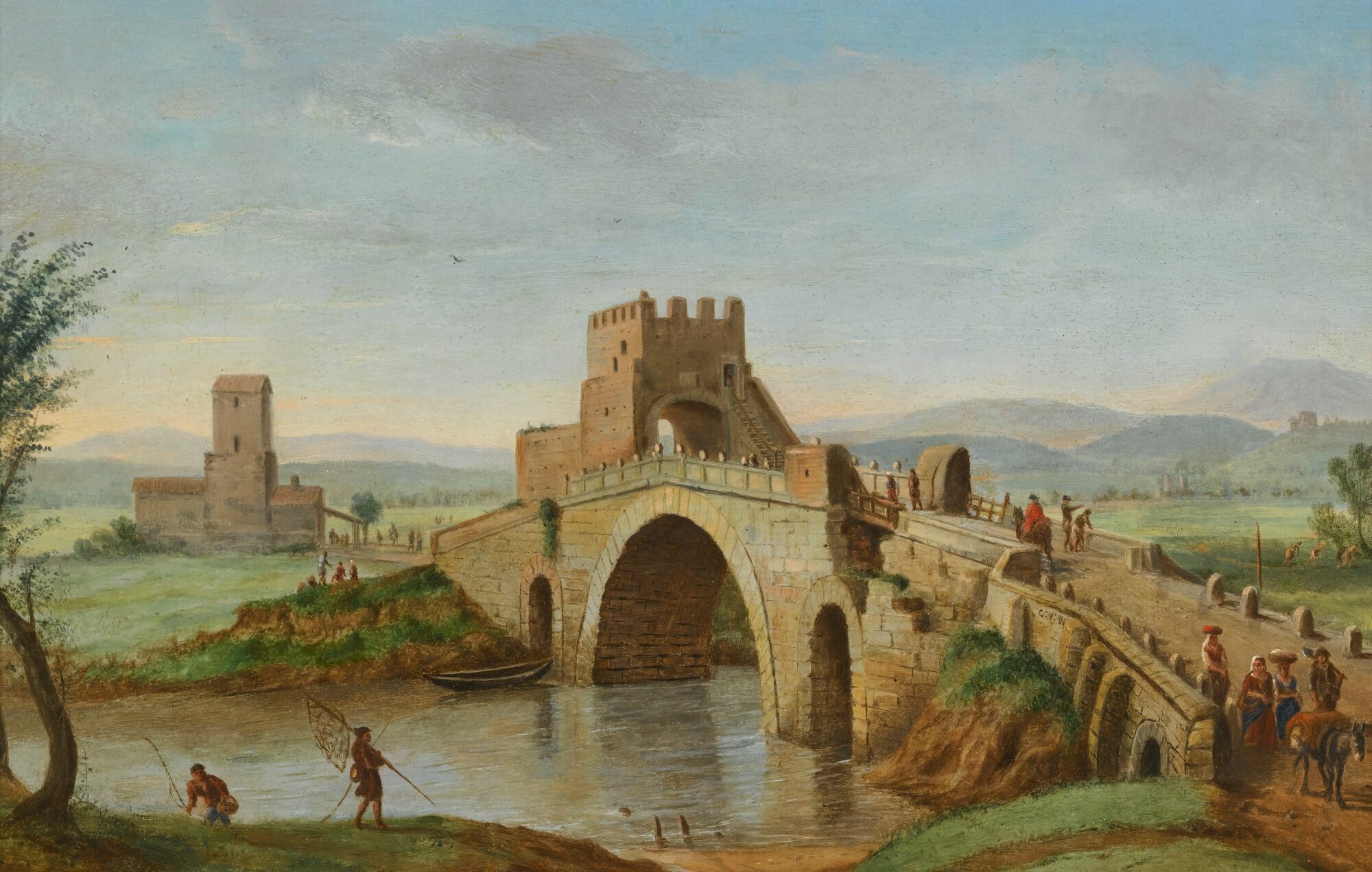 8ROME, A VIEW OF THE PONTE SALARIO.jpg