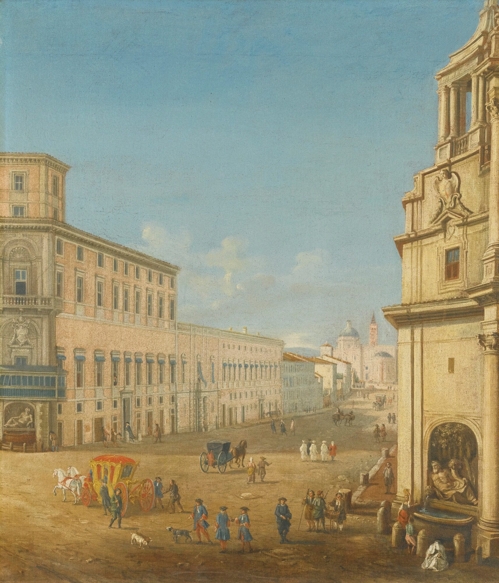 39VIEWS OF THE PALAZZO ALBANI ON THE VIA DELLE QUATTRO FONTANE, ROME.jpg
